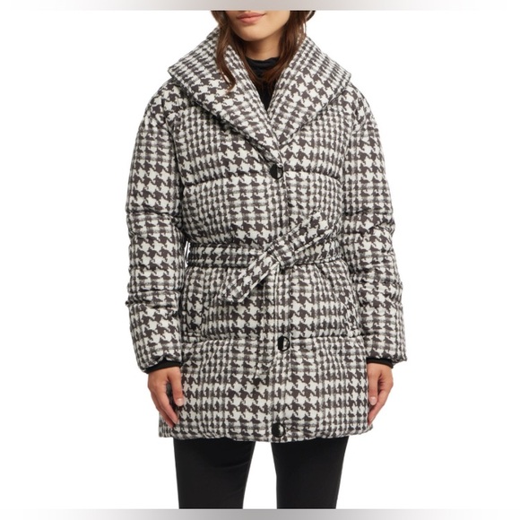 Badgley Mischka Yoko Shawl Collar Puffer Jacket NWT - Picture 8 of 15